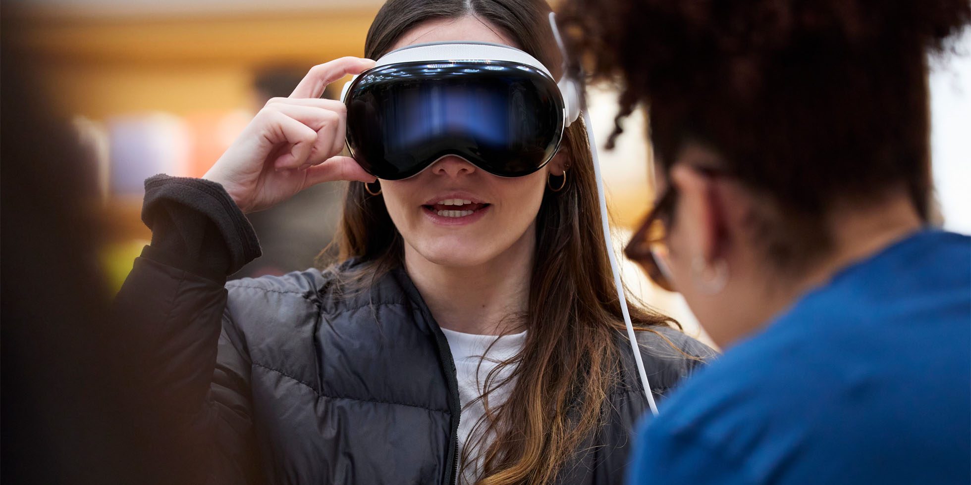 An inside look at the 'fiasco' of the Vision Pro launch | Photo shows a Vision Pro demo at an Apple Store