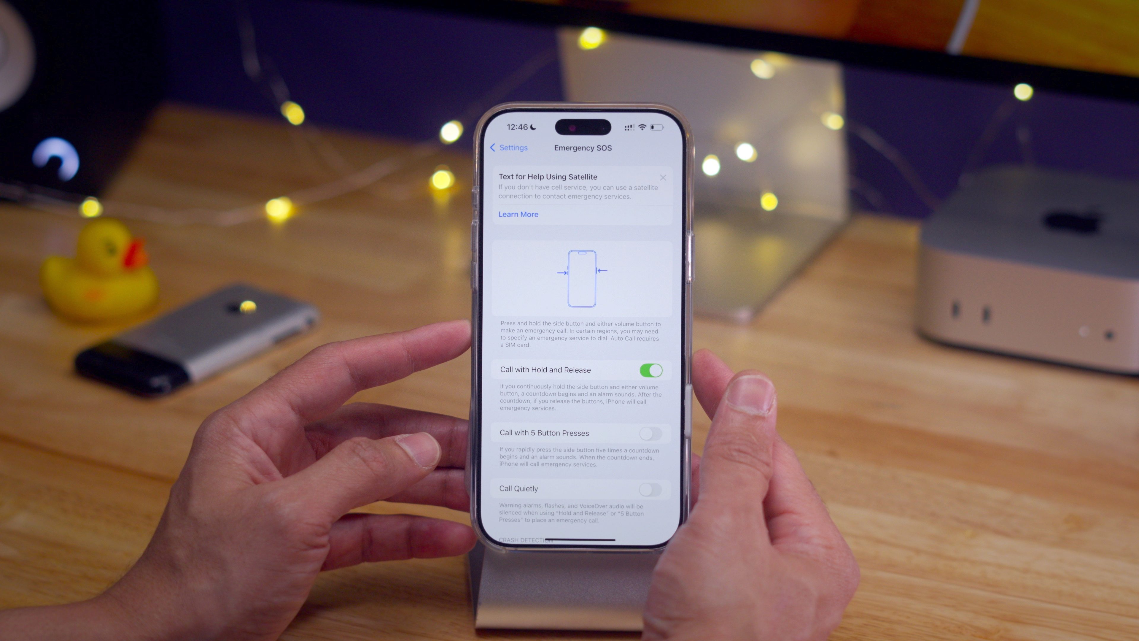 Emergency SOS Settings iOS 18