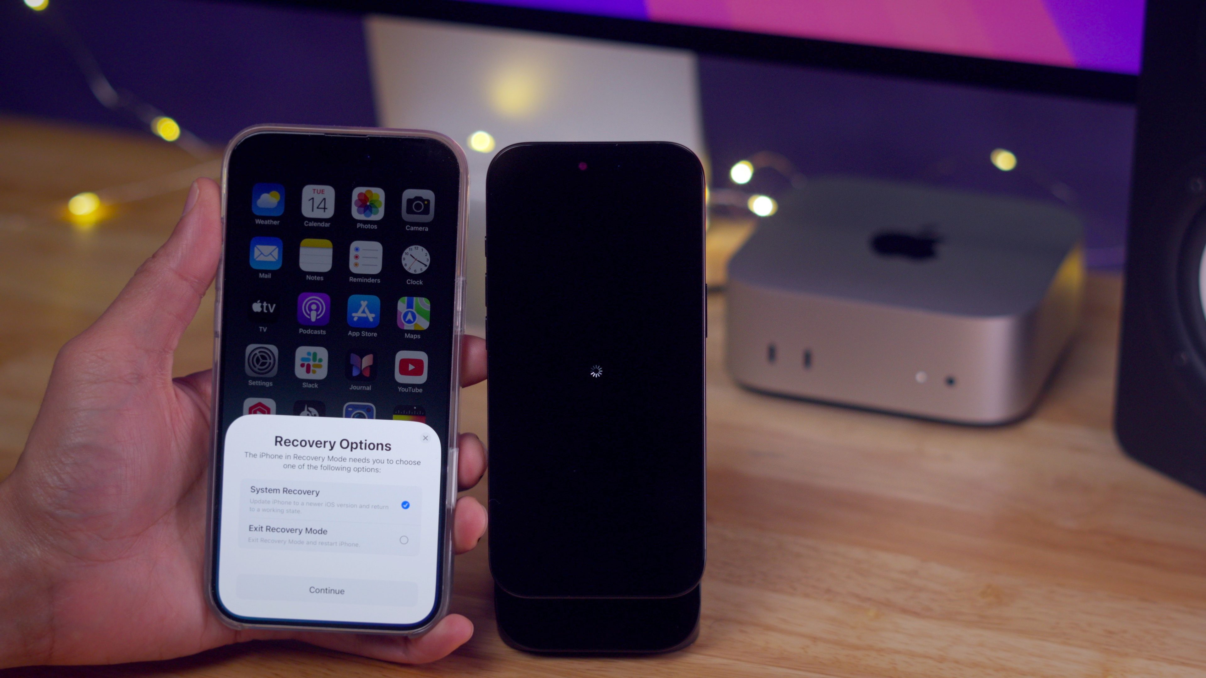 Wireless Recovery Mode iPhone 16 - Restore Options