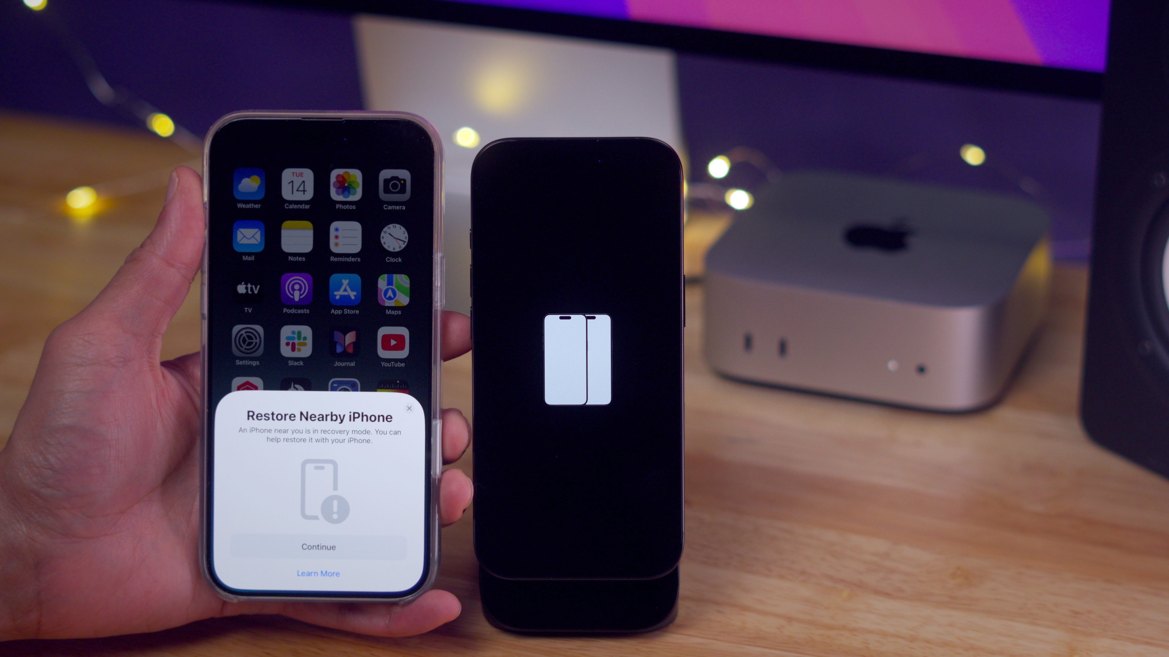 Wireless Recovery Mode iPhone 16 - Restore Nearby iPhone