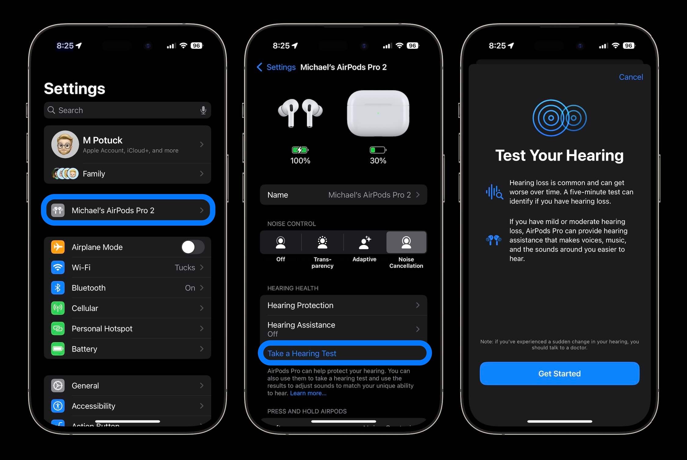 How to use AirPods hearing aid setup