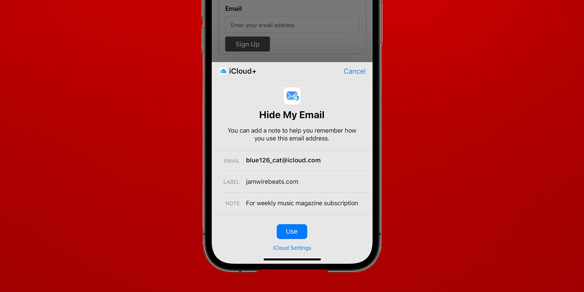 Apple Hide My Email (screenshot shown) bug seemingly allows 100% of real email addresses to be discovered