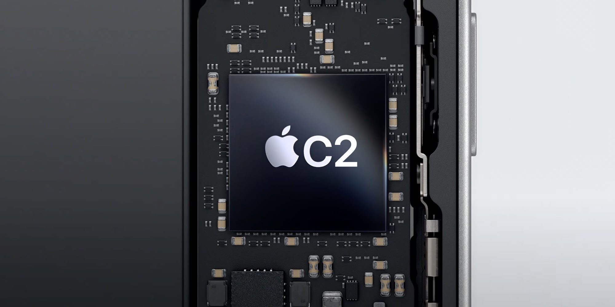 Apple radio chips switch likely to take five more years, suggests Broadcom deal | Render of C2 chip shown