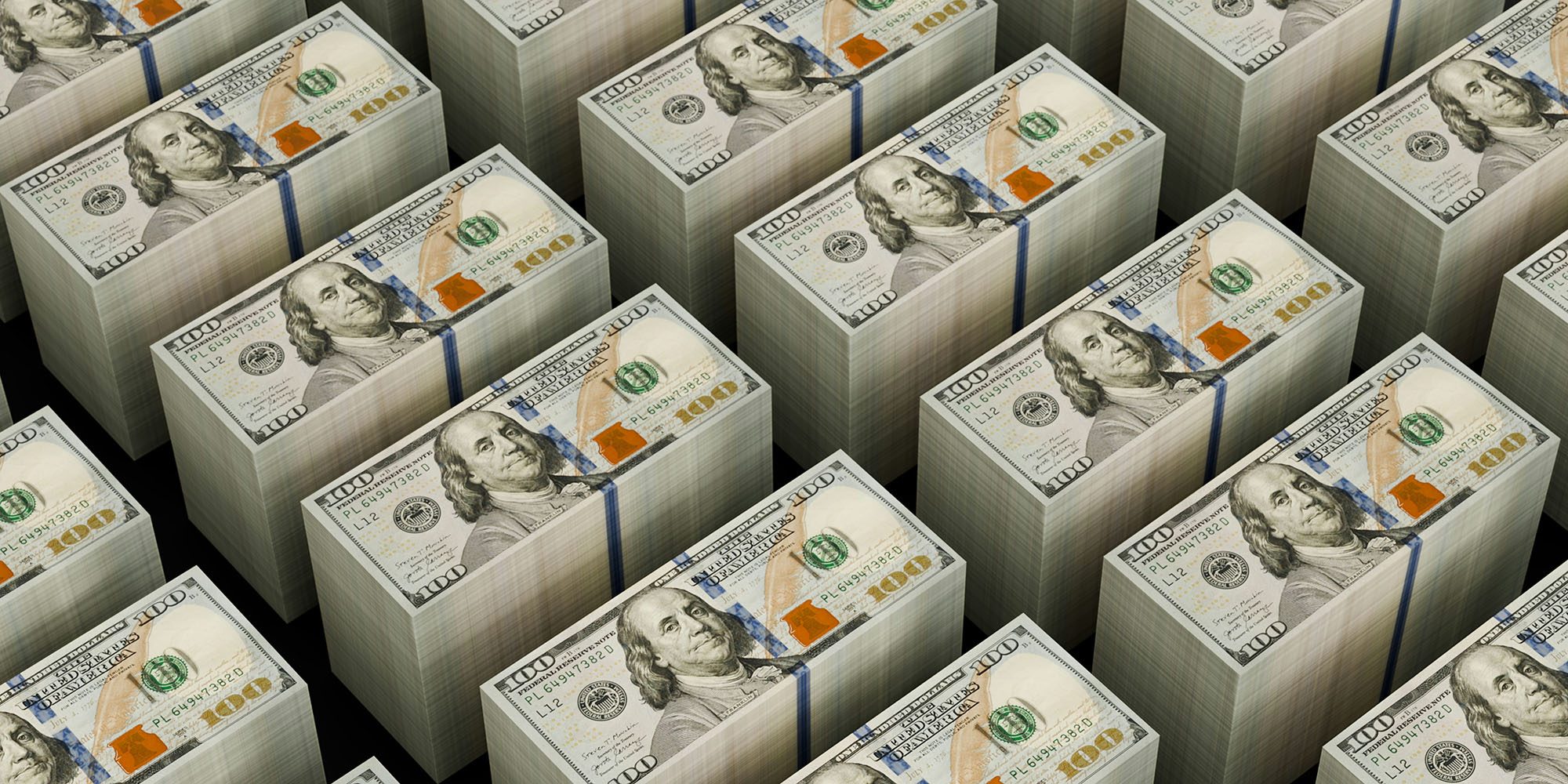 Apple may have to pay an annual lump sum to the EU in a tax compromise | Image shows large stacks of $100 bills
