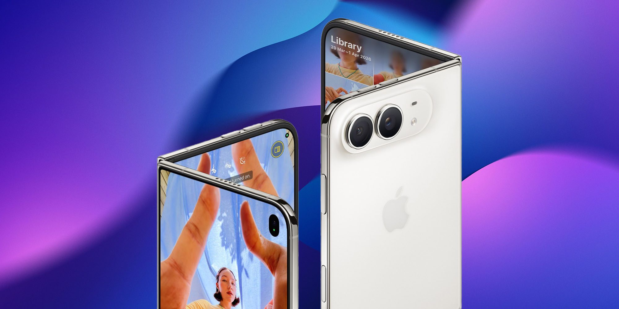 John Ternus and Tim Cook took opposite approaches to design, and both were right | Two views of the iPhone Duo shown against a colorful background